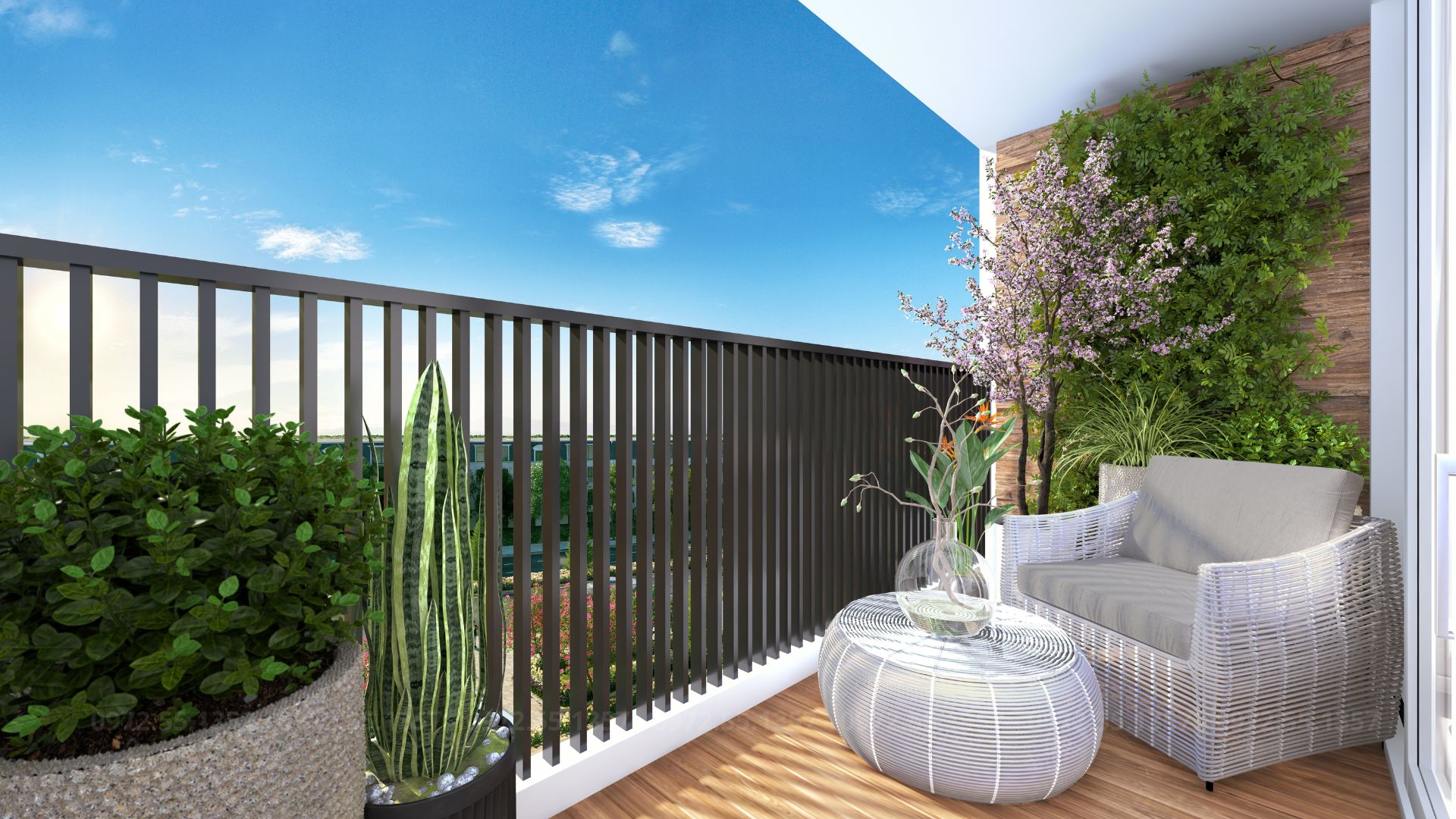 Căn hộ mẫu FLC Hausman - Ban công