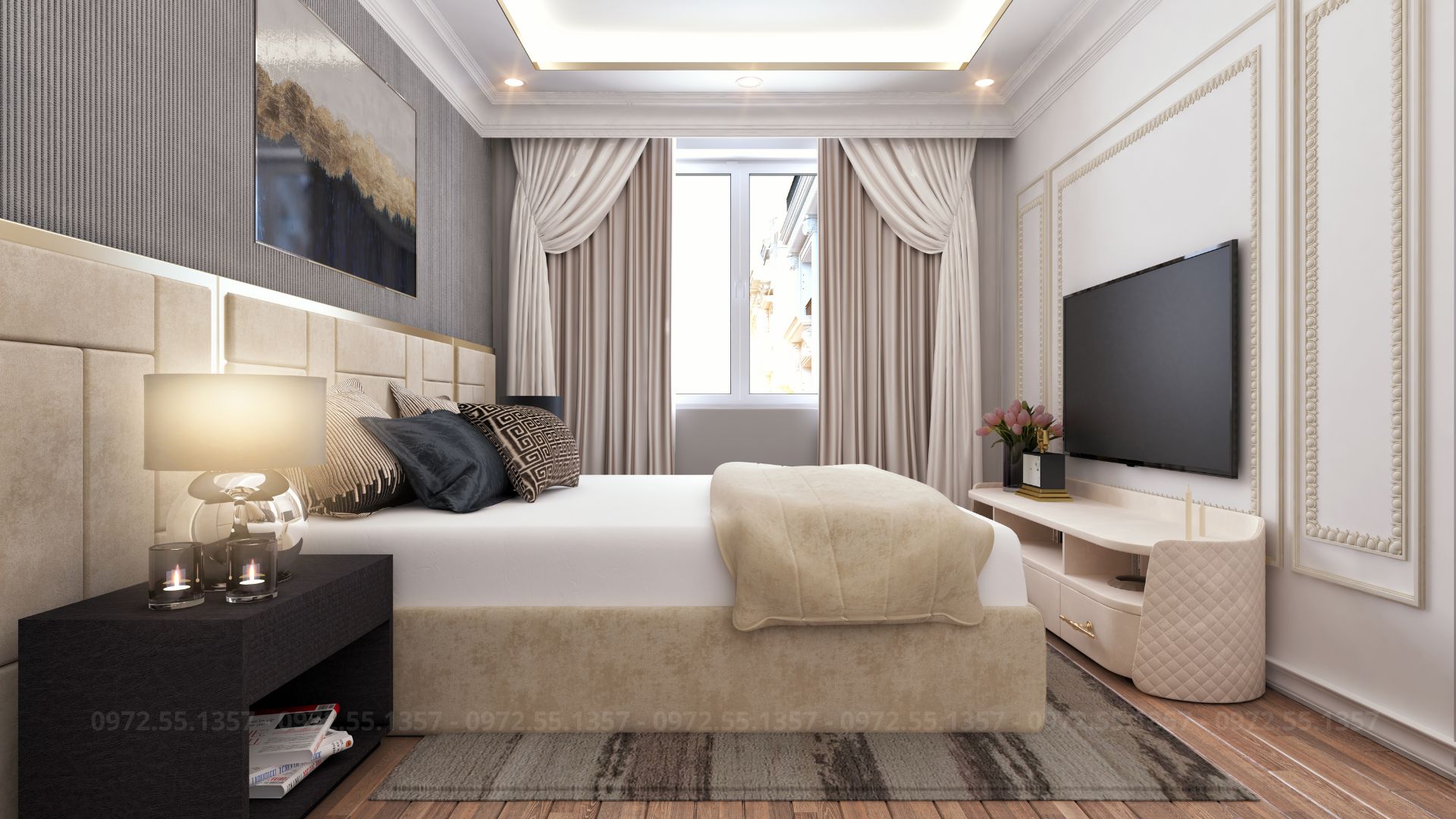 Căn hộ mẫu FLC Hausman - phòng ngủ