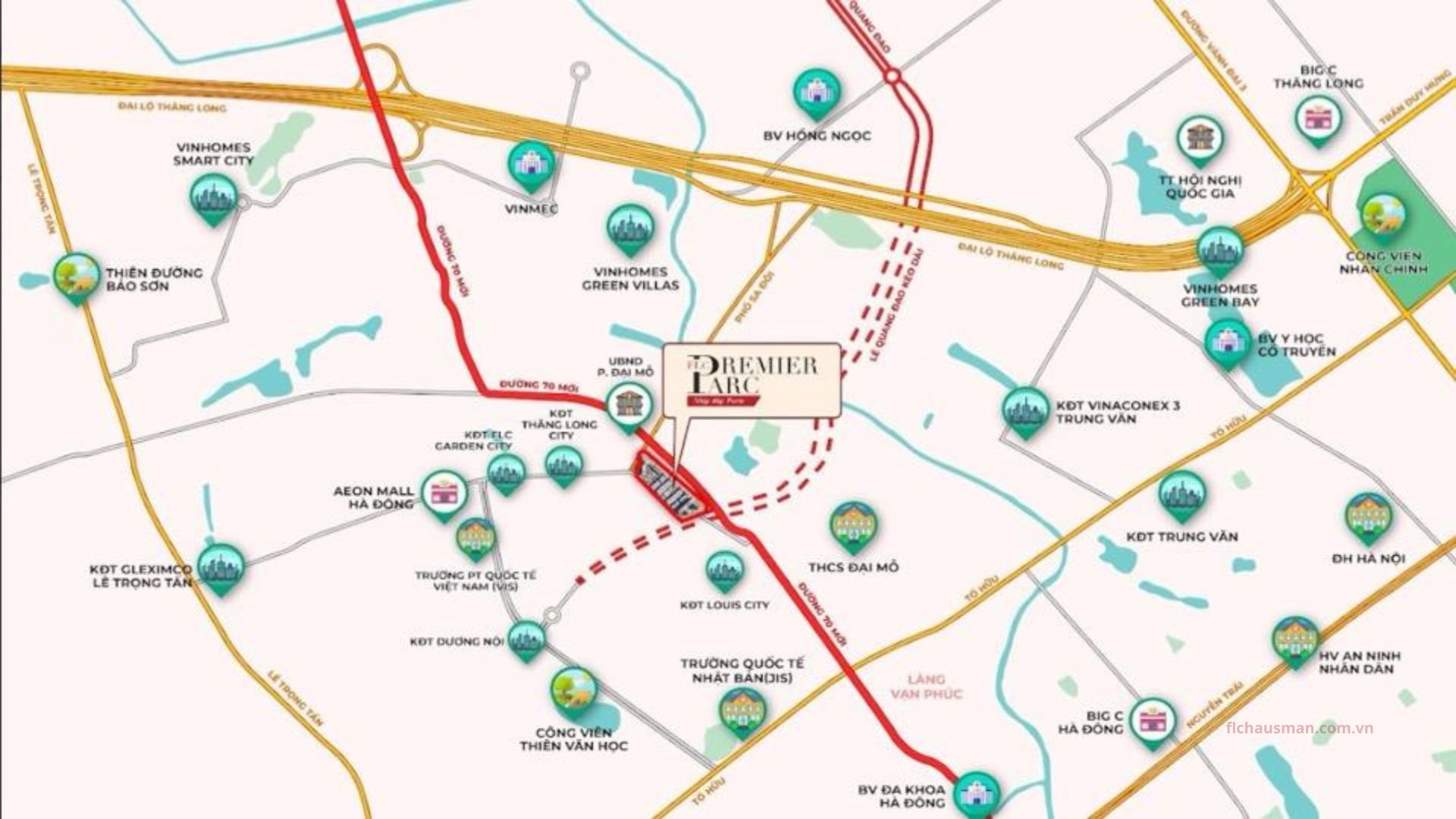 Vị trí FLC Hausman Premium Residences