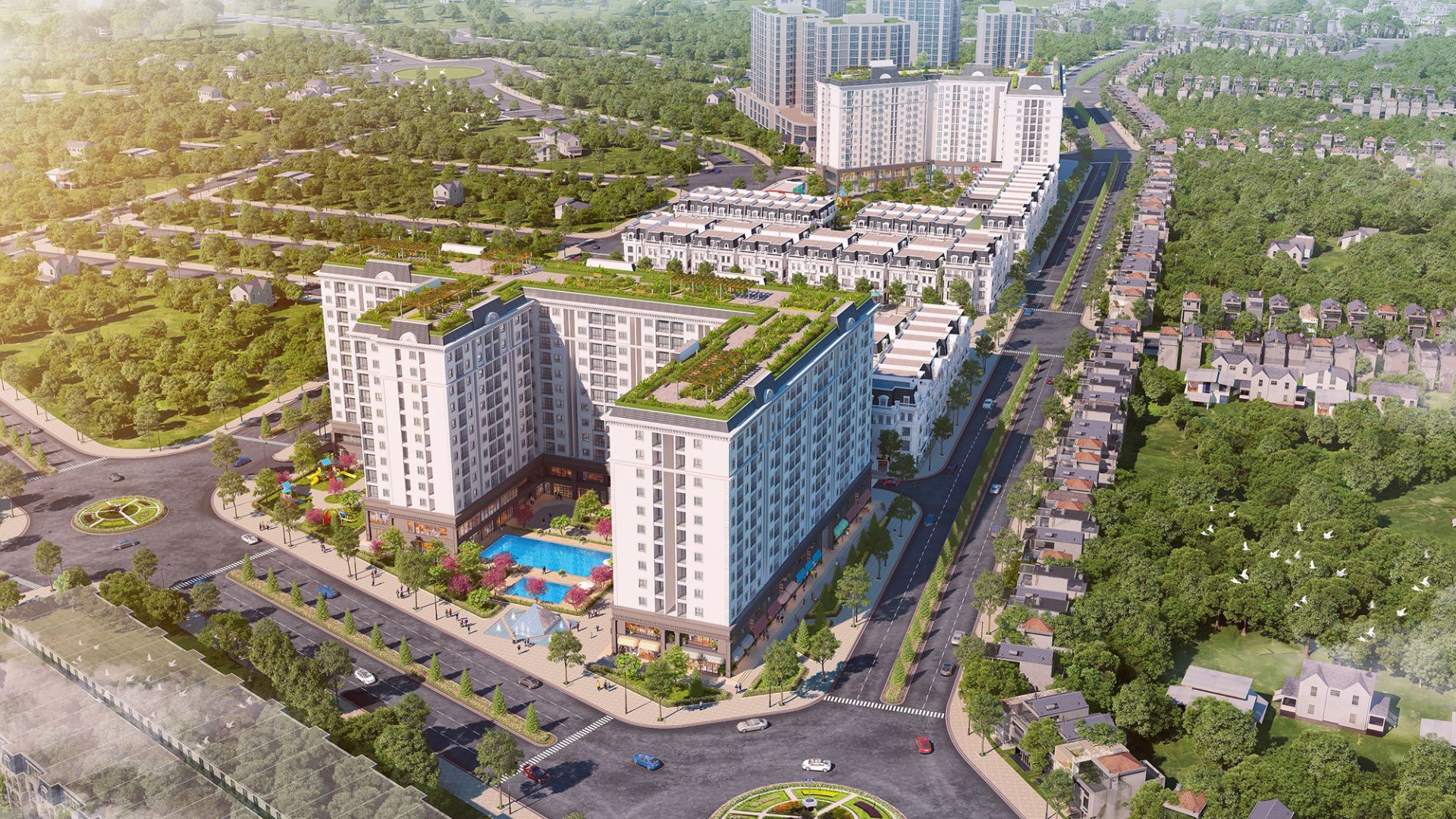 Vị trị dự án FLC Hausman trong khu đô thị FLC Premier Parc